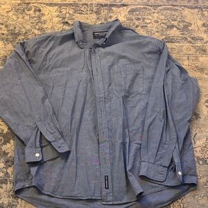 Abercrombie & Fitch Indigo Chambray Button-Front Shirt